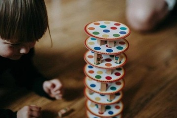 Аркадная игра Акробаты, строим башню - игрушка для детей, 5+, Янод