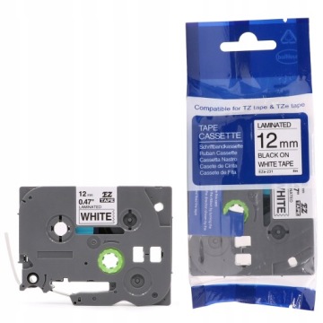 Лента для принтера Brother TZ231 TZe-231 12мм TZ-231 12мм НАБОР ИЗ 5 ШТ.