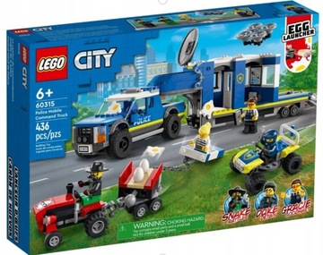 KLOCKI LEGO CITY MOBILNE CENTRUM DOWODZENIA POLICJI 436 ELEMENTÓW