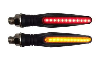 Kierunkowskazy led dynamiczne 2 szt czerwono pomarańczowy