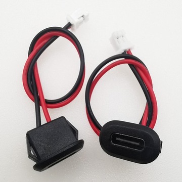 Разъем USB C, розетка, кабель питания на 2 контакта