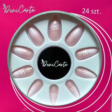 ИСКУССТВЕННЫЕ НОГТИ БЕБИ-БУМЕР НЮДОВЫЕ ТИПСЫ ФРЕНЧ С КЛЕЕМ