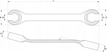 КЛЮЧ ОТКРЫТЫЙ ПОЛУОТКРЫТЫЙ 11*12ММ