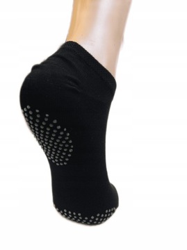 Женские противоскользящие носки из АБС-пластика, бамбуковые, черные, 5-PAR 39-42