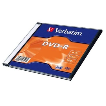 Płyta Verbatim DVD-R Matt Silver 4.7GB 16x slim box 1szt.