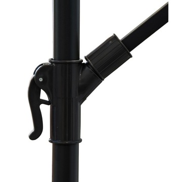 САДОВЫЙ ЗОНТ 350см, ЖИДКИЙ СКЛАДНОЙ, С РУЛЕВОЙ СТРЕЛОЙ + КРЫШКОЙ