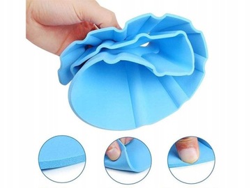 КУПАЛЬНАЯ КРУГОВАЯ ШАПОЧКА ДЛЯ МЫТЬЯ ГОЛОВЫ ДЕТСКОЕ КУПАНИЕ