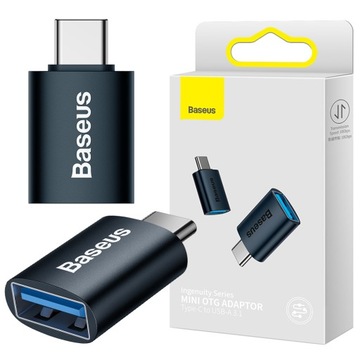 BASEUS ADAPTER PRZEJŚCIÓWKA OTG PRZESYŁ DANYCH ŁADOWANIE USB-A do USB-C