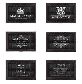 KARBONOWA SZKATUŁKA NA ZEGARKI PREZENT NA URODZINY