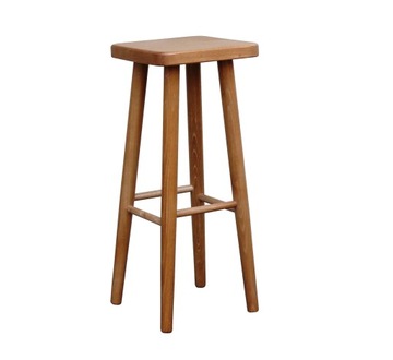 TABORET BAROWY HOKER DREWNIANY STOŁEK 70cm olcha