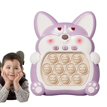 999 Poziomów Push Gra Konsola Antystresowa Zabawki Fidget Bubble Pop Corgi