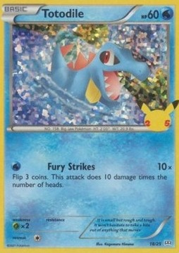 Pokemon Totodile McDonald's 2021 HOLO