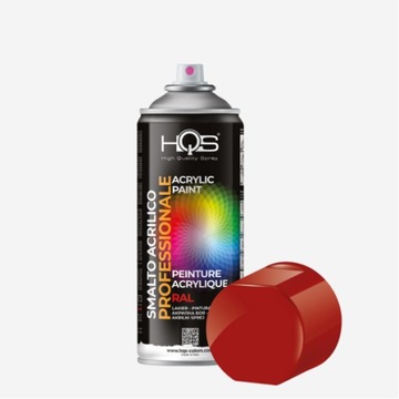 HQS SPRAY LAKIER UNIWERSALNY 400ML RAL 3000 CZERWONY PŁOMIENNY