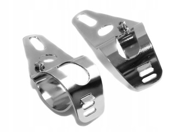UCHWYTY REFLEKTORA PRZEDNIEJ LAMPY CHROM 36-49MM
