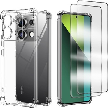 Etui do XIAOMI REDMI NOTE 13 PRO 5G ANTI SHOCK OBUDOWA CASE CLEAR 2X-SZKŁO