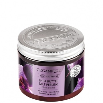 Peeling solny z masłem shea Czarna Orchidea 200g