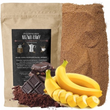 Kawa ROZPUSZCZALNA smakowa BANAN CZEKOLADA 100g