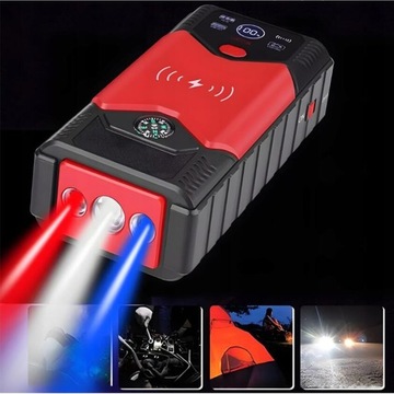 MOCNY POWER BANK JUMP STARTER ROZRUCH DO SAMOCHODU 12V 20000MAH