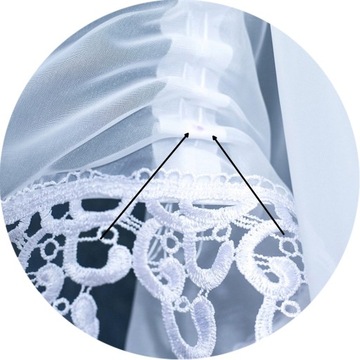 КОМПЛЕКТ ГИПУРОВЫХ ШТОР ВОДНАЯ КУХОННАЯ ГОТОВАЯ ШТОРА ВУАЛЬ БЕЛАЯ 300Х180