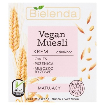 BIELENDA VEGAN MUESLI MATUJĄCY KREM DO TWARZY 50ml