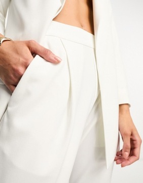 AllSaints białe damskie spodnie cygaretki eleganckie EU38
