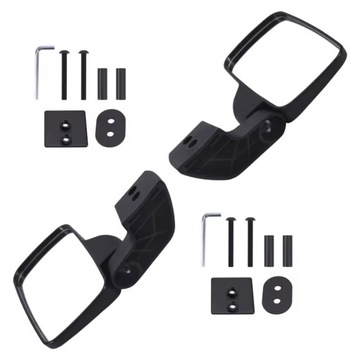 WOOSTAR Lusterko boczne z elementami dystansowymi, śruby UTV Polaris