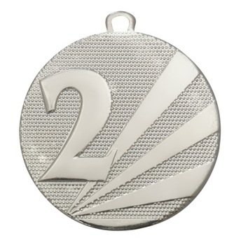 Srebrny MEDAL zawody NAGRODA KONKURS 50mm +WSTĄŻKA