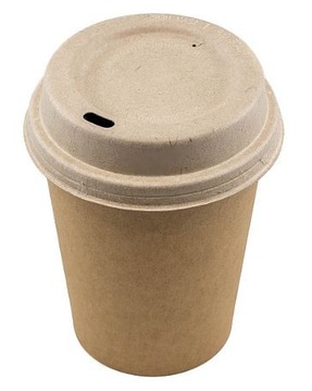 Одноразовые эко бумажные стаканчики 300мл 50 крафт