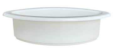 Doniczka Osłonka do Kompozycji Łódka 36cm BIAŁA Solidna 1 szt.