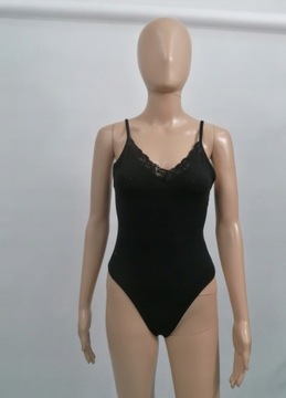BODY CZARNE ELASTYCZNE BASIC BAWEŁNA