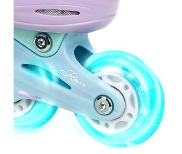 Роликовые коньки 2в1 RAVEN Isla 27-30 LED диски