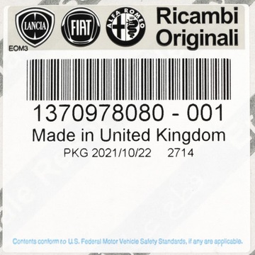 CENTRALKA SENSOR AIRBAG FIAT DUCATO 1370978080