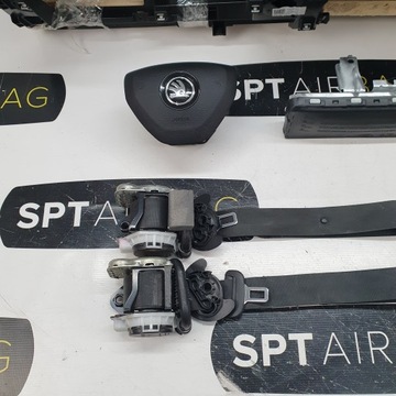 KAROQ DESKA KONZOLA ULOŽENÍ PÁSY AIRBAG