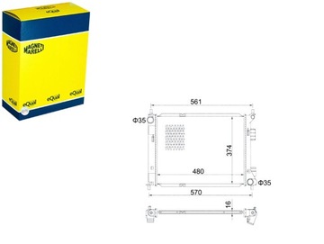 CHŁODNICA SILNIKA WODY HYUNDAI IX20 KIA VENGA 1.4D 1.6D 02.10-