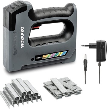 WORKPRO zszywacz akumulatorowy 6 w 1 3,6V 2000mAH