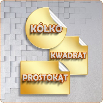 Personalizowane naklejki 63mm kółko 25 sztuk