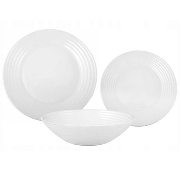 TALERZE OBIADOWE + MISKA 19 ele 6 osób LUMINARC
