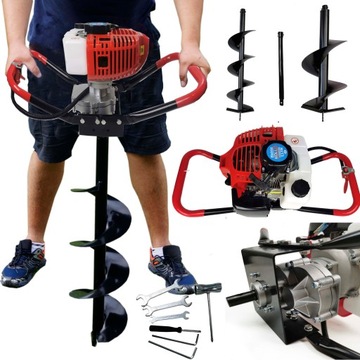 БЕНЗИНОВАЯ БУРА С ЗЕМЛЯНЫМ ШНЕКОМ 10,20,30