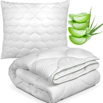 Zestaw Kołdra 160x200+1x Poduszka 70x80 Komlet Pościeli Aloevera Premium PL