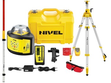 NIVEL SYSTEM NIWELATOR LASEROWY NL520 DIGITAL RD700+STATYW SJJ32+ŁATA LS-24