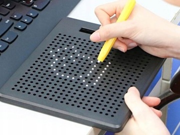 МАГНИТНАЯ РУЧКА ДЛЯ ДОСКИ МАГНИТНЫЙ стилус MAGPAD 380 ШАРИКОВ + ШАБЛОНЫ
