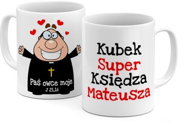 Kubek z imieniem dla księdza