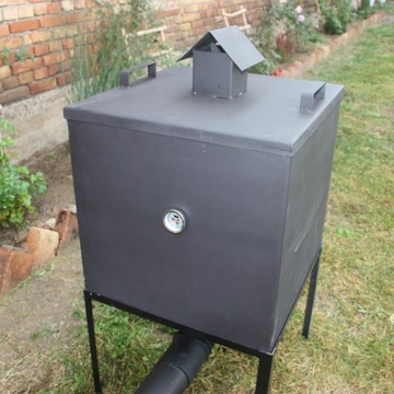 МЕТАЛЛИЧЕСКАЯ САДОВАЯ КОПИЛКА 50СМ БЕЗ ДВЕРИ ДЫМОХОД 20x20x25 БЕЗ ДВЕРИ