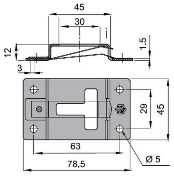 Держатель замка Защелка Дверной ограничитель SS