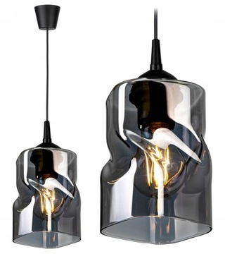LAMPA SZKLANA WISZĄCA SUFITOWA ŻYRANDOL LED