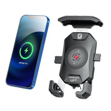 ДЕРЖАТЕЛЬ ДЛЯ ТЕЛЕФОНА НА МОТОЦИКЛЕ С ЗАРЯДНЫМ УСТРОЙСТВОМ USB-C IQ