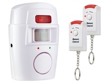 БЕСПРОВОДНАЯ СИГНАЛИЗАЦИЯ ДАТЧИК ДВИЖЕНИЯ + 2 ПУЛЬТА ПУЛЬТА 105 дБ