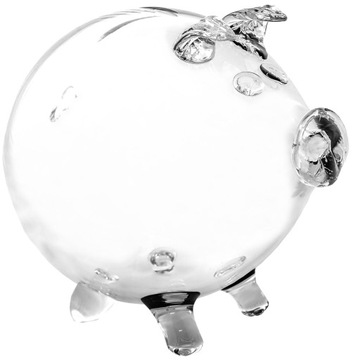 НАБОР БОЛЬШИХ СТЕКЛЯННЫХ ЛУКОВ «СВИНКА», ПРОЗРАЧНЫЙ, 2 шт.