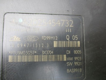 MERCEDES W203 W208 CLK НАСОС АБС ESP A0034318212