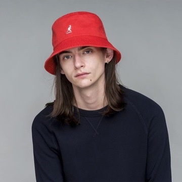 Kangol kapelusz bucket czerwony rozmiar 58